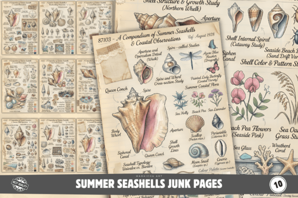 Download Summer Seashells Junk Pages - Premium Resources