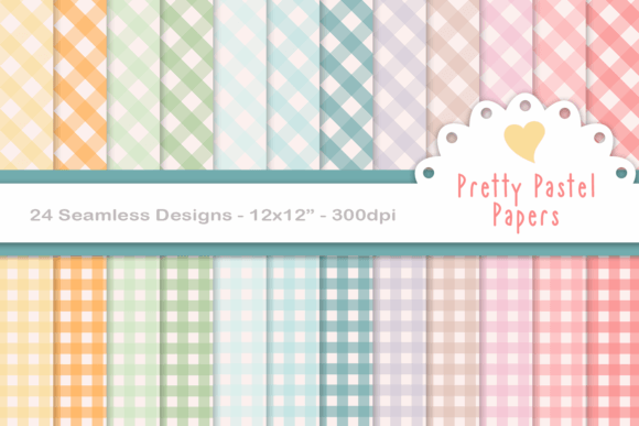 Download Seamless Pastel Gingham Paper - Premium Bundle