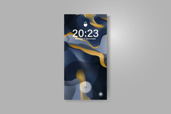 Download Smartphone Screen with Abstract Marble - Premium Resources