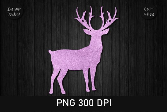 Download Plum Glitter Deer Clipart - Plum glitter Collection