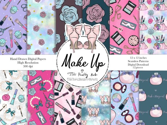 Download Makeup Digital Paper, Fashion Background - Fashion background Collection