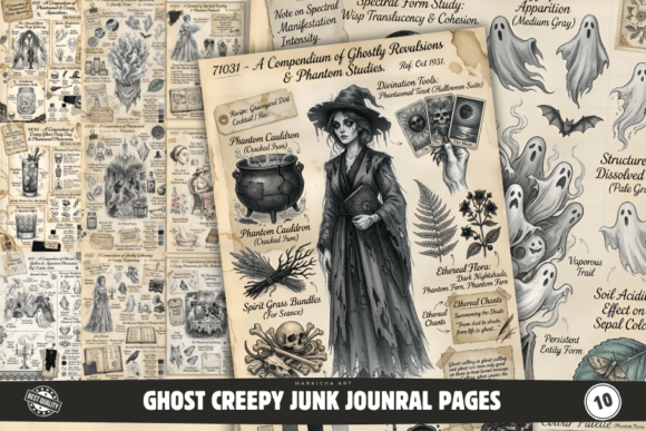 Download Ghost Creepy Junk Journal - Premium Resources