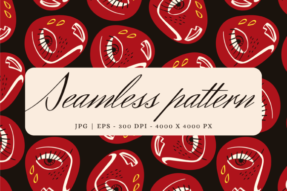 Download Elegant Pattern with Faces - Elegant pattern Collection