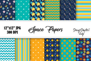 Download Space Digital Scrapbook Papers, Downlaod - Digital scrapbook Collection