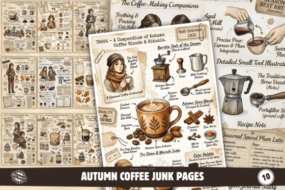Download Autumn Coffee Junk Journal - Premium Resources